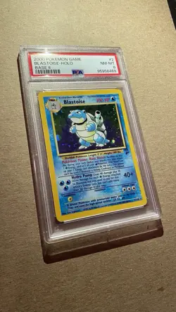 2000 Pokemon Base Set 2 Blastoise Holo Rare 2/130 - PSA 8 NM-MT - Image 3