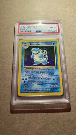 2000 Pokemon Base Set 2 Blastoise Holo Rare 2/130 - PSA 8 NM-MT - Image 5