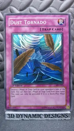| Yugioh Dust Tornado PSV-011 1st Edition Super Rare Pharaohs Servant   PL ðŸ”¥ | - Image 1