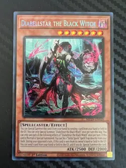 Yugioh Diabellstar the Black Witch MP24-EN109 Prismatic Secret Rare 1st Ed NM - Image 1