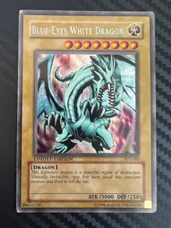 Yugioh Blue-Eyes White Dragon A BPT-003 Secret Rare Limited Edition HP - Image 1