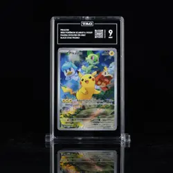 Pikachu 027 Pokemon Sv: Scarlet & Violet Promo Cards Holo TAG 9 MINT - Image 1