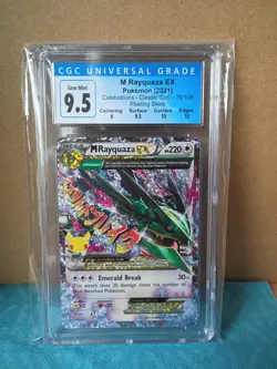 M Rayquaza EX 76/108 Pokemon Celebrations: Classic Collection 2021 CGC 9.5 - Image 3