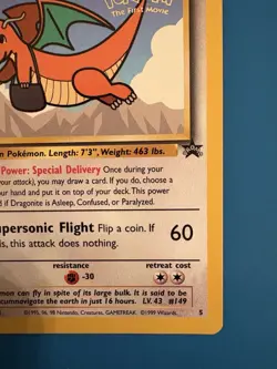Pokémon TCG Dragonite Promo WB the First Movie Stamped Card -LP - Image 4