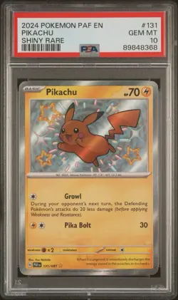‼️2024 POKEMON PAF EN PIKACHU SHINY RARE PSA 10! SHIPS SAME DAY 💨 - Image 4