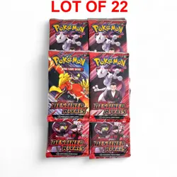 22 COUNT LOT Pokemon TCG Scarlet and Violet Destined Rivals Booster Packs 2025 - Image 1