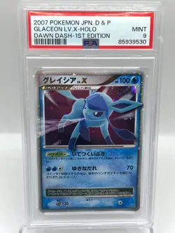 Glaceon LV X DP4 Dawn Dash 1st Ed Holo Japanese Pokemon TCG Card PSA 9 MINT - Image 3
