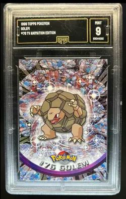 1999 Topps Pokemon TV Animation Edition Golem #76 GMA 9 - Image 1