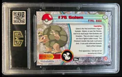1999 Topps Pokemon TV Animation Edition Golem #76 GMA 9 - Image 2