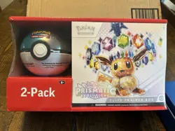 Pokémon TCG Sam’s Club 2 Pack Bundle Prismatic Evolutions + Pokeball - Image 10