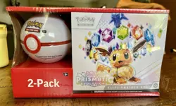 Pokémon TCG Sam’s Club 2 Pack Bundle Prismatic Evolutions + Pokeball - Image 8