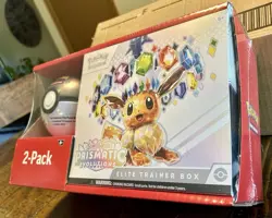 Pokémon TCG Sam’s Club 2 Pack Bundle Prismatic Evolutions + Pokeball - Image 9