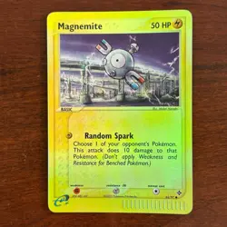 Magnemite 62/97 Reverse Holo Common EX Dragon Pokemon Card - Image 3