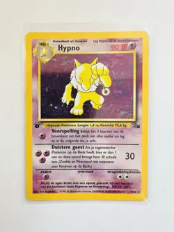 Pokémon TCG DUTCH 1st Edition Hypno 8/62 Fossil Set Holo Rare Vintage 1999 - Image 3