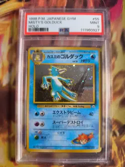 Pokemon Card Misty's Golduck Entoron Gym Challenge Holo 1998 Japanese PSA 9 - Image 2
