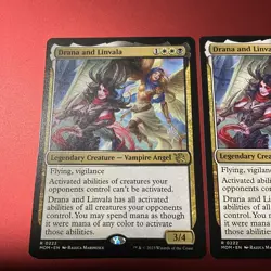 MTG Magic the Gathering - Drana and Linvala - March of the Machine Promo Regular - Image 2