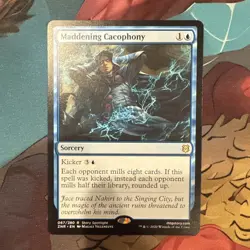 English - 1 x MTG Maddening Cacophony Zendikar Rising NM - Image 1