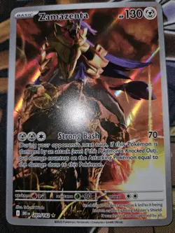 Zamazenta 201/182 Pokemon Destined Rivals Illustration Rare Full Art English NM - Image 1