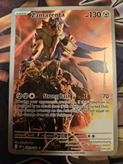 Zamazenta 201/182 Pokemon Destined Rivals Illustration Rare Full Art English NM - Image 2