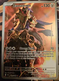 Zamazenta 201/182 Pokemon Destined Rivals Illustration Rare Full Art English NM - Image 3