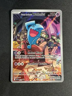 Team Rocket's Wobbuffet 203 Sv: Scarlet & Violet Promo Holo Pokemon - Image 1
