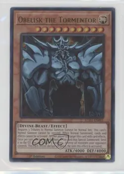 Obelisk the Tormentor (UR) 1st Ed. YuGiOh Egyptian God Deck: #EGO1-EN001 02l5 - Image 1