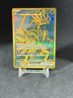 Koraidon EX Hyper Rare # 245/091 Paldean Fates Pokemon Card NM - Image 1