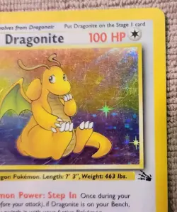 Dragonite 4/62 - Rare Holo - Unlimited Edition - Pokemon Card TCG - Fossil Set - Image 6