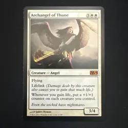 Archangel of Thune Magic 2014 / M14 Near Mint White Mythic Rare CARD - Image 1
