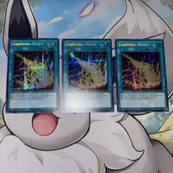 X3! Yugioh Lightning Storm MP22-EN253 2022 Tin of the Pharaoh's Gods 1st Edition - Image 2
