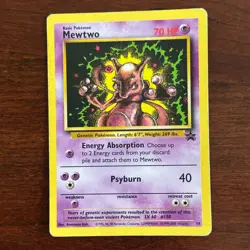 Mewtwo 14 Black Star WOTC Promo Pokemon Card - Image 1