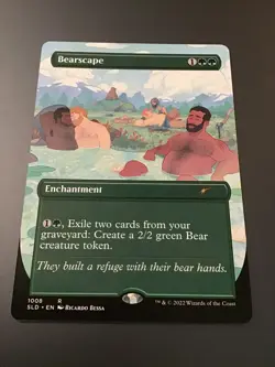 MTG Secret Lair #1008 Bearscape Borderless NM - Image 1