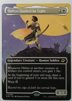 Haliya, Guided by Light *Borderless Rare* Magic MtG x1 Edge of Eternities - Image 1