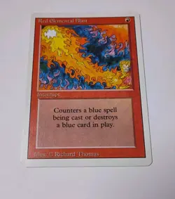 Red Elemental Blast MTG, Revised Edition, Excellent Condition  - Image 1