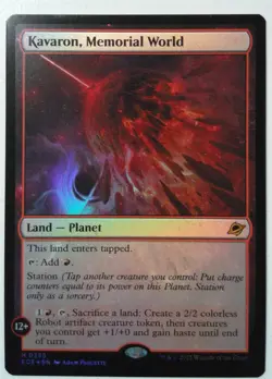 Kavaron, Memorial World *FOIL Mythic Rare* Magic MtG x1 Edge of Eternities - Image 1