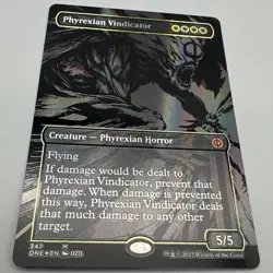 Phyrexian Vindicator (Oil Slick Raised Foil) -Foil Near Mint MTG - Image 1