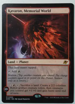 Kavaron, Memorial World *Mythic Rare* Magic MtG x1 Edge of Eternities - Image 1