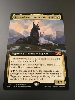 MTG Core Set 2021 #278 Rin and Seri, Inseparable Extended Art NM - Image 1