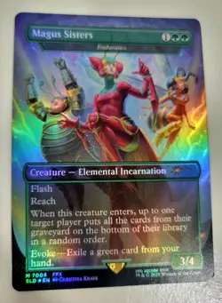 MTG Magus Sisters (Endurance) NM Rainbow Foil Secret Lair #7008 Chase Mythic - Image 2