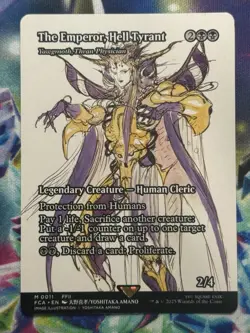 The Emperor, Hell Tyrant -Yawgmoth Thran Physician (Showcase) Final Fantasy MTG - Image 1