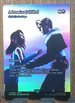 MTG A Promise Fulfilled - Light Up the Stage ( FOIL Showcase ) Final Fantasy NMâ¤ - Image 1