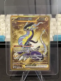 Miraidon ex 253/198 Gold Sv01: Scarlet & Violet Base Set Holo Pokemon TCG - Image 1