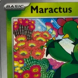 Pokemon TCG Paldean Fates Printer Hickey Error Maractus 003/091 Near Mint - Image 2