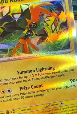 Pokemon TCG Surging Sparks Hologrpahic Error Tapu Koko 065/191Near Mint - Image 2
