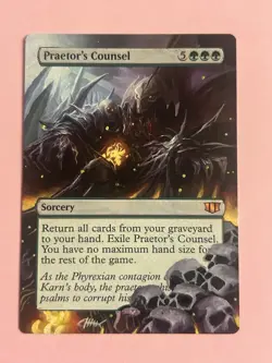 MTG Praetor’s Counsel Alter Altered Art Painted Pimp Commander Paint - Image 1