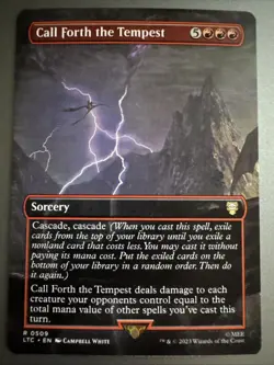 Call Forth the Tempest (Borderless) Commander: The Lord of the Rings: Tales... - Image 1