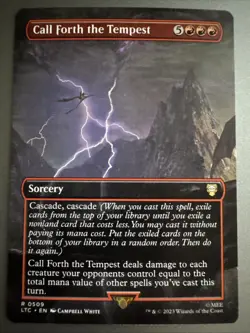 Call Forth the Tempest (Borderless) Commander: The Lord of the Rings: Tales... - Image 2