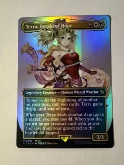 Terra, Herald of Hope (Borderless) Commander: Final Fantasy Foil - Image 4