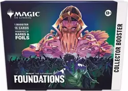 Magic The Gathering English Foundations Collector Booster Box Omega Box Sealed - Image 2