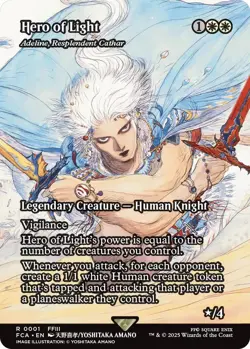 Hero of Light - Adeline, Resplendent Cathar (Showcase) Final Fantasy: Through the Ages Foil - Image 1